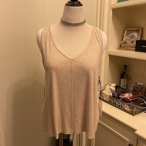 Treasure & Bond Beige V-neck Tank